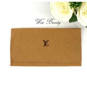 Authentic Louis Vuitton Brown Flap Fold Envelop Thick Dust Bag 9” X 5”.